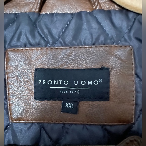 Pronto Uomo faux leather jacket - Picture 2 of 3